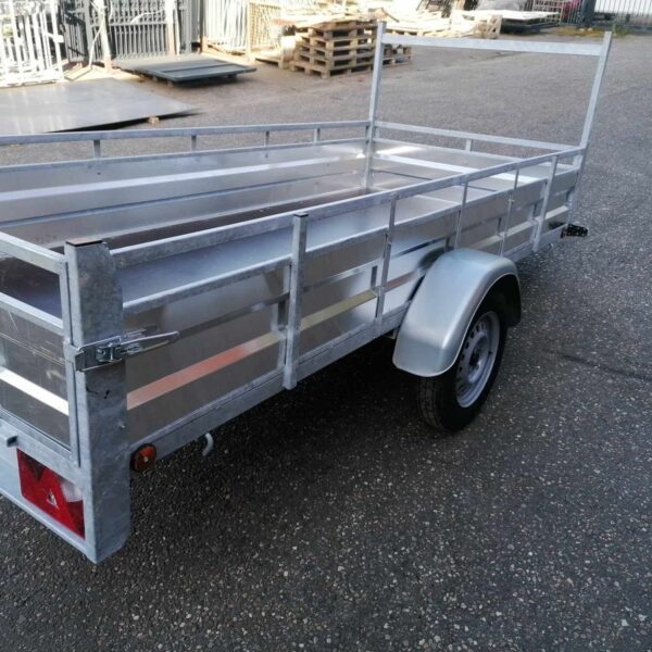 Remorque simple essieu aluminium 300x132 cm