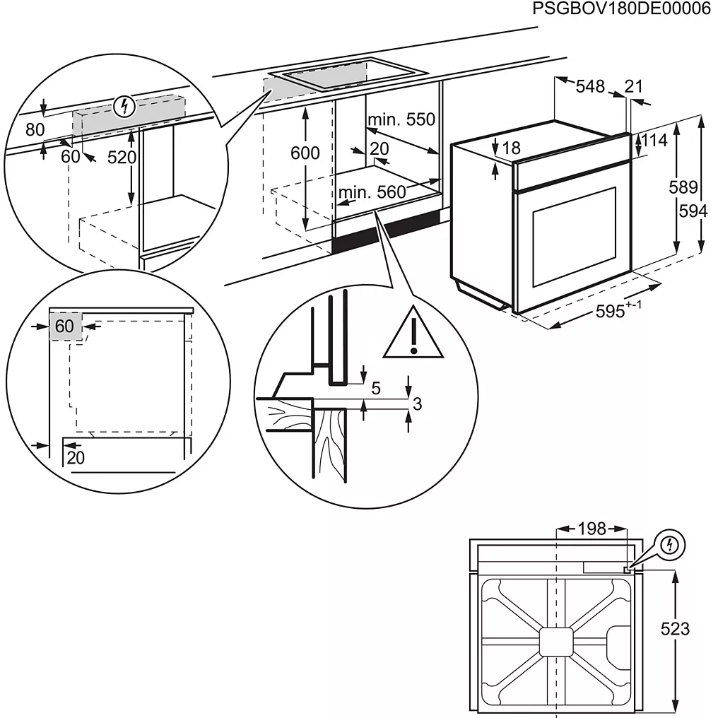 Four Pyro ELECTROLUX EOE6P57X SenseCook – Image 4