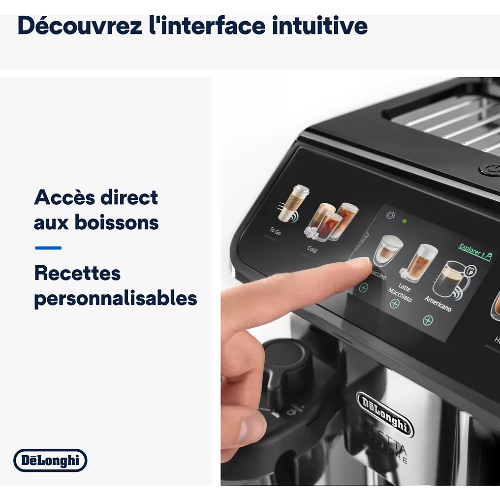 Expresso Broyeur DELONGHI ECAM450.65.S Eletta Explore Argent – Image 11
