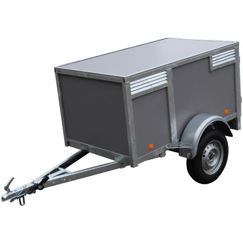 BW Trailers Remorque 3 chiens gris