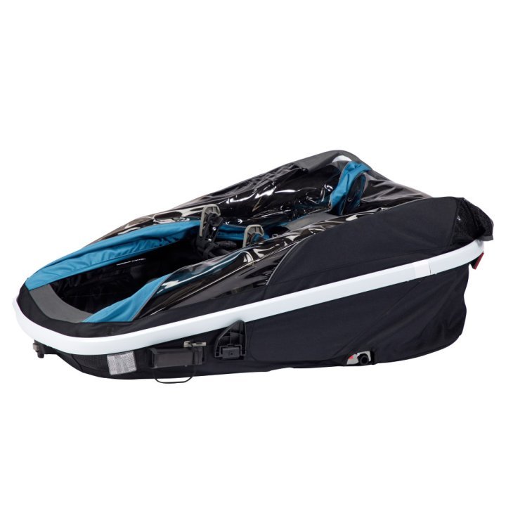 Remorque enfant velo Hamax pour 2 Enfants - Avenida - vert olive – Image 7