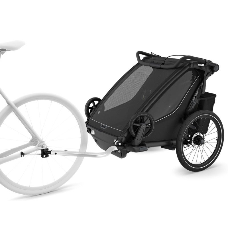 Remorque bébé vélo Thule pour 2 Enfants - Chariot Sport 2 Double - noir