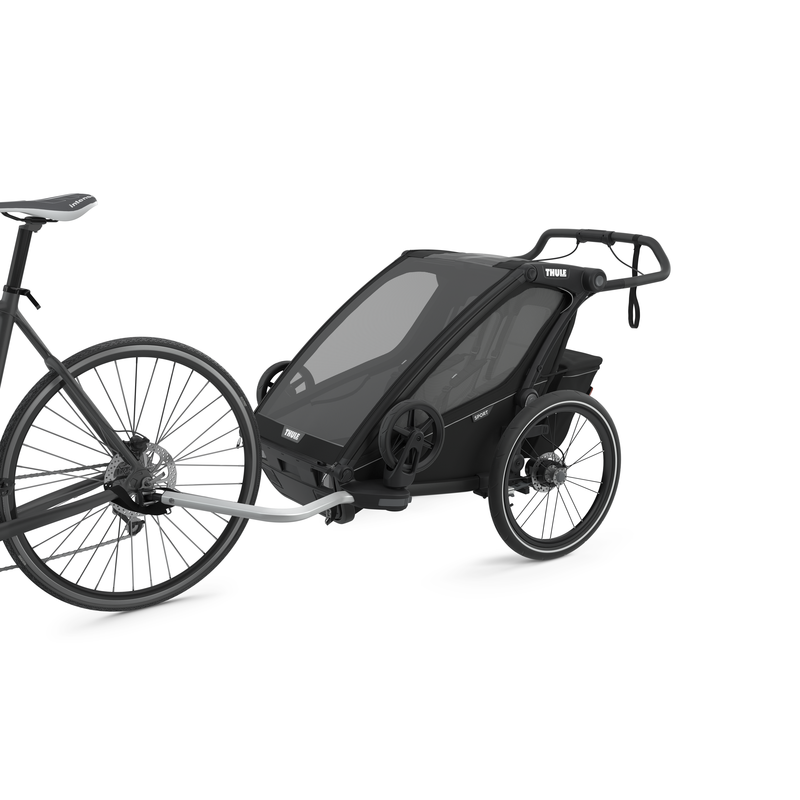 Remorque bébé vélo Thule pour 2 Enfants - Chariot Sport 2 Double - noir – Image 15