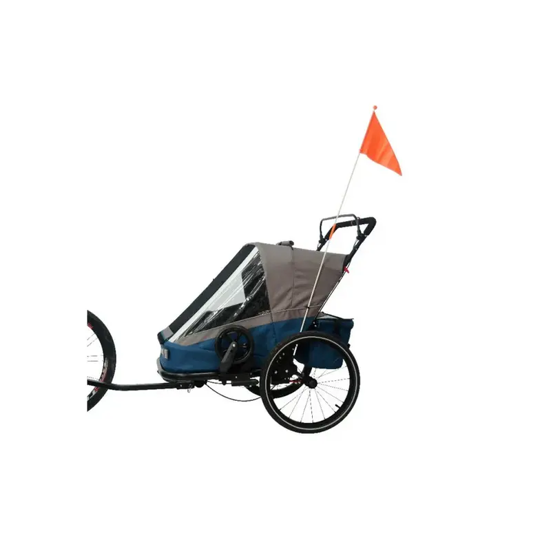 Remorque vélo enfant poussette 2 places 3-In-1 Ax.Bike – Image 6