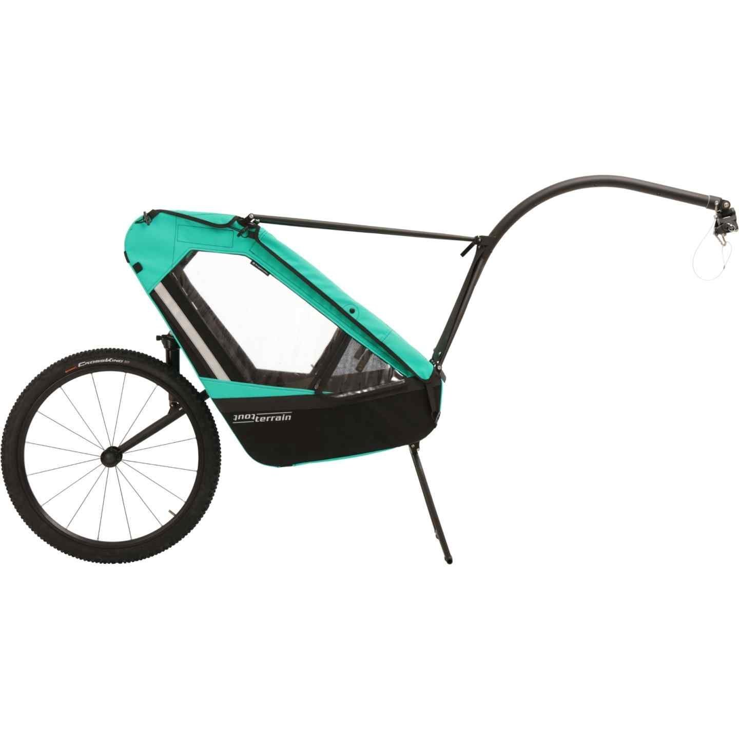 Remorque vélo charge 200 kg - Singletrailer II Sport - caribbean green – Image 5
